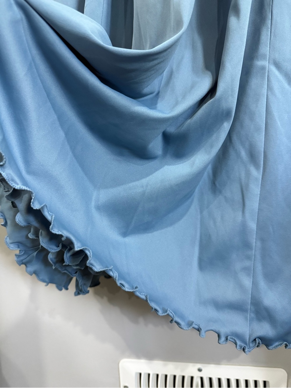 Vintage Blue Maxi Slip Dress |Prairie Romance | Coastal | Fit Modern Small - Picture 4 of 15